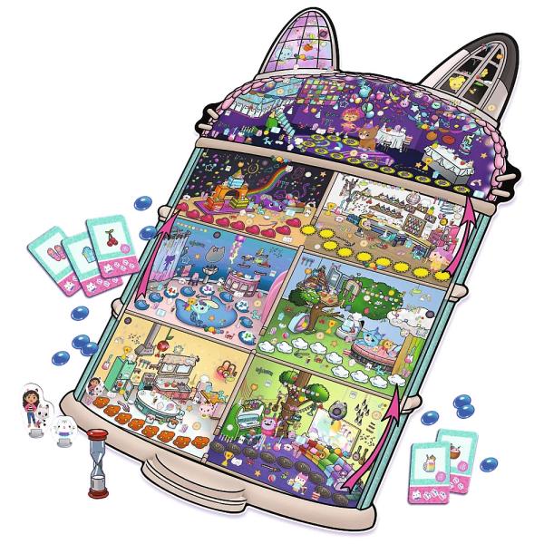 Trefl Rodinná hra Detektiv Mňau, Gabby’s Dollhouse