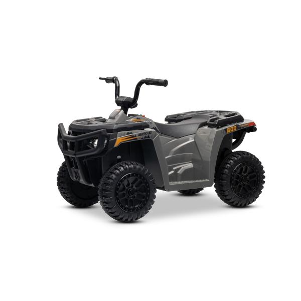 Licencovaná elektrická čtyřkolka Arctic Cat 12V se zadním pohonem, šedá, LED světla, Líti (obrázek 5)