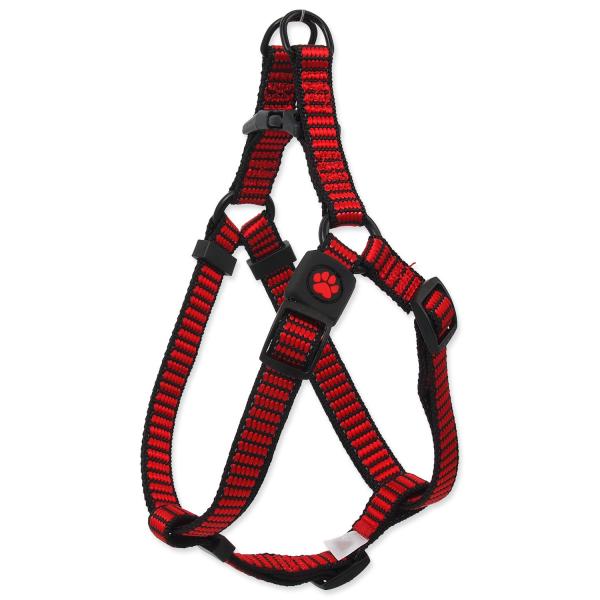 Postroj Active Dog Premium M červený 2x53-77cm