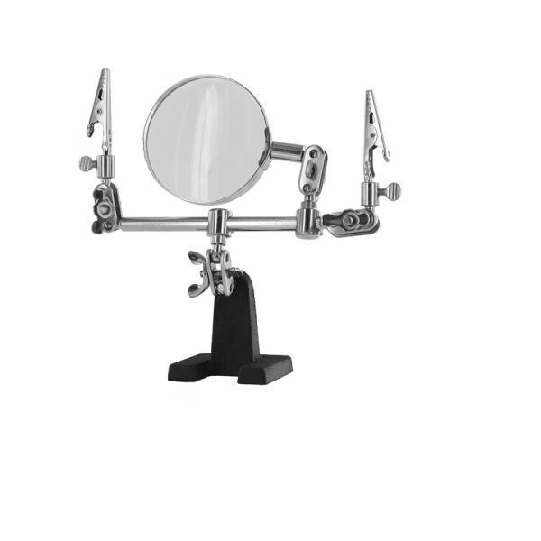 Modelcraft stojan s lupou a svorkami