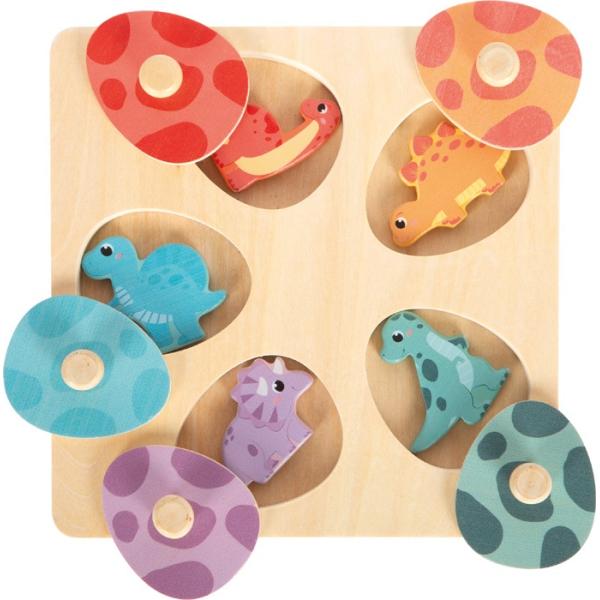 Small foot Dřevěné paměťové puzzle Dino