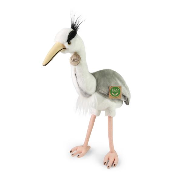 Rappa - 221895 – Uccello, Airone, Peluche, 35 Cm X 34 Cm X 14 Cm, Lavaggio A Mano, Eco-Friendly-image