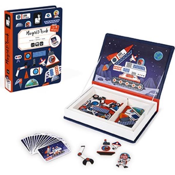 Janod Magnetibook Vesmír Magnetická kniha pro děti