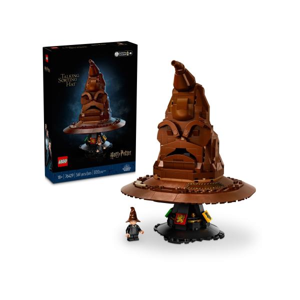 Lego Harry Potter Sombrero Seleccionador Parlante Con 31 Sonidos Aleatorios, Regalo Para Mujeres, Hombres, Padres, Madres Y Fans De Las Casas Hogwarts, Maqueta Para Adultos De La Saga 76429-image