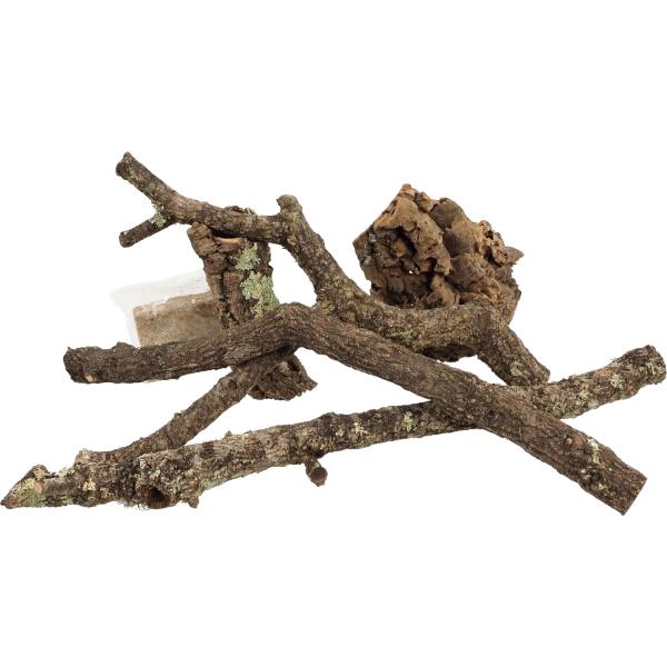 Dekorace Repti Planet z korku, větví a rašeliníku cca 700g