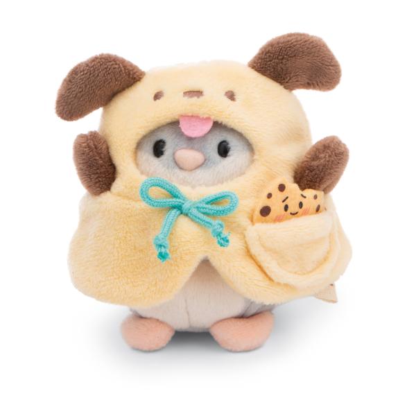 NICI plyš MyMochi Křeček Shai 8cm v kostýmu pejska a sušenkou, set dárkové balení 8,5x