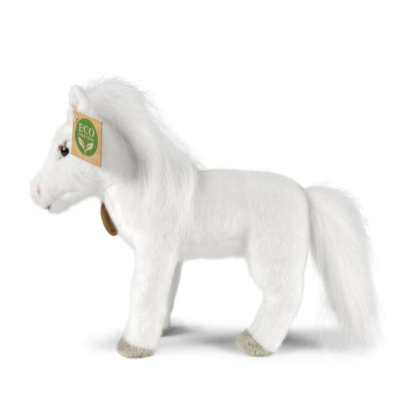 Plyšový kůň bílý 24 cm ECO-FRIENDLY (obrázek 4)
