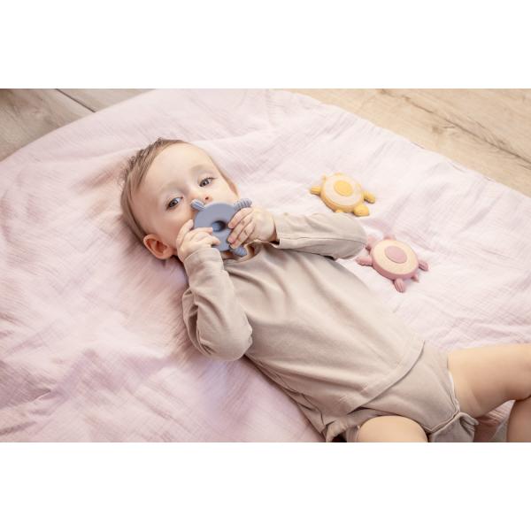 Silikonové dřevěné kousátko Turtle, Forest Green (obrázek 9)