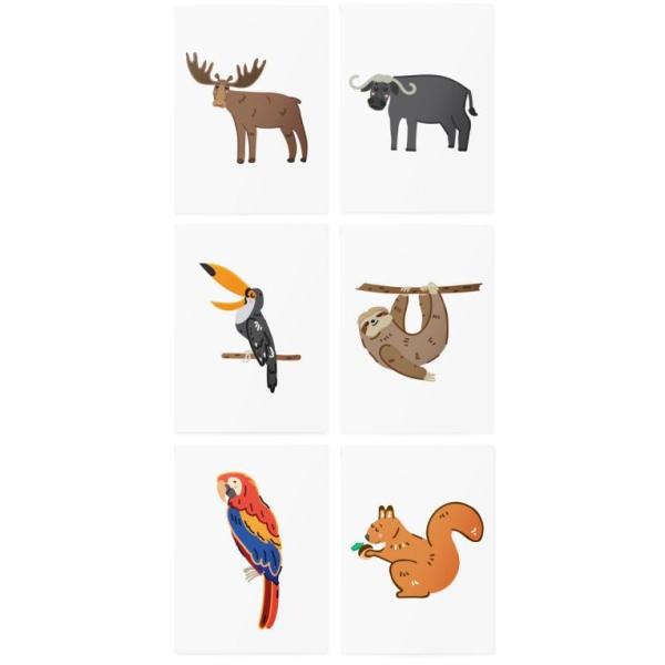 TATTonMe Živé tetovačky pro děti Americká zvířata