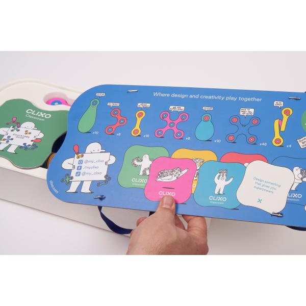 CLIXO Classroom – magnetická stavebnice 100 kusů