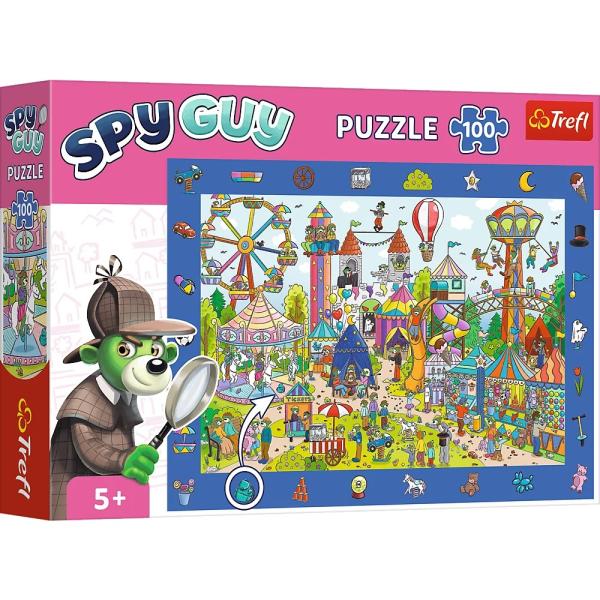 Trefl Puzzle s hledáním obrázků Spy Guy: Zábavní park 100 dílků