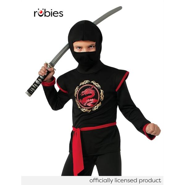 NINJA černý drak dětský kostým velikost(130-142cm) (obrázek 4)