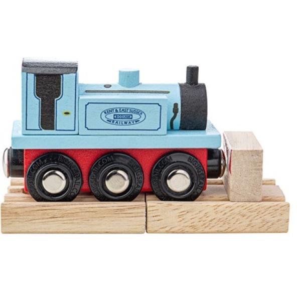 Bigjigs Rail Drevený vláčik Teriér modrý