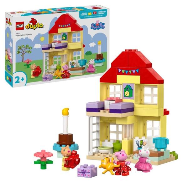 LEGO® DUPLO® 10433 Prasiatko Peppa a narozkovoý dům