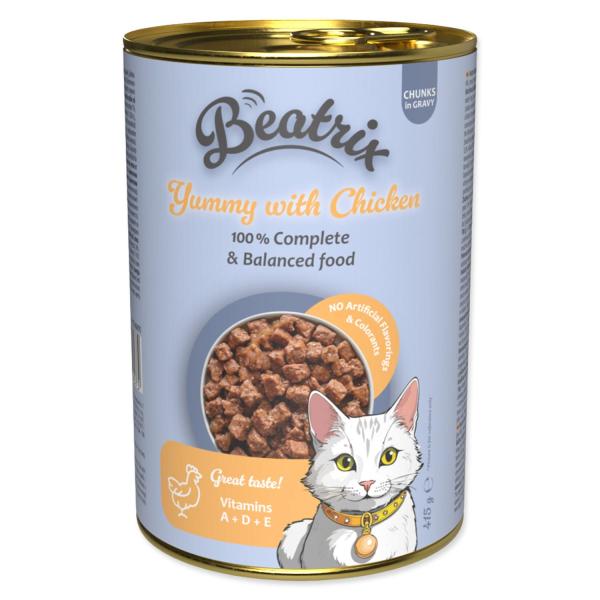 Konzerva Beatrix Adult s kuřecím masem 415g