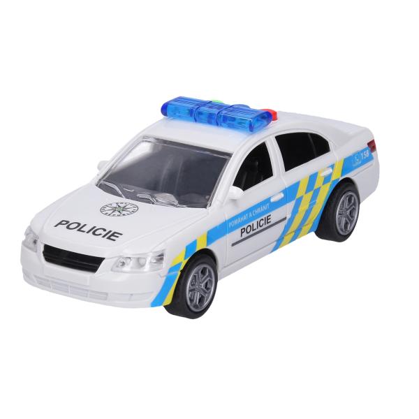 Auto policajní s efekty 15,5 cm - český obal