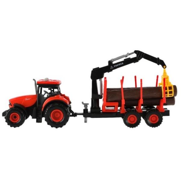 Traktor Zetor s vlekem s naklad. ramenem plast na setrvačník na bat. se svět. se zvukem (obrázek 3)