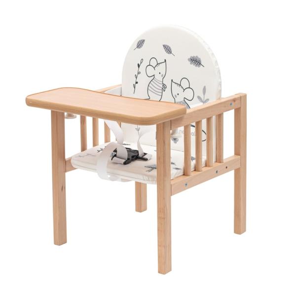 Dětská dřevěná jídelní židlička New Baby Jerry (obrázek 3)