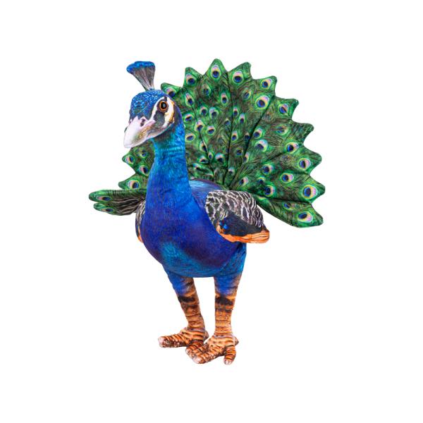 Páv plyšový 40cm stojící