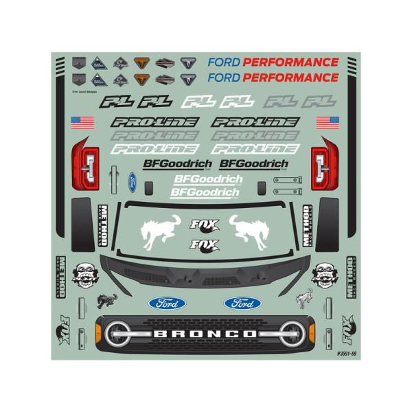 Pro-Line karosérie 1:10 Ford Bronco 2021 (Stampede, Granite, Vorteks) (obrázek 6)