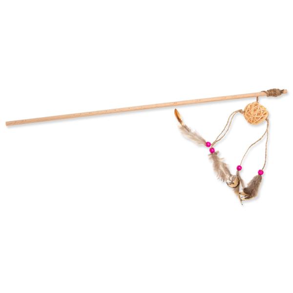 Hračka Ecomfy Gaia dudlík ratan, korálky 50cm