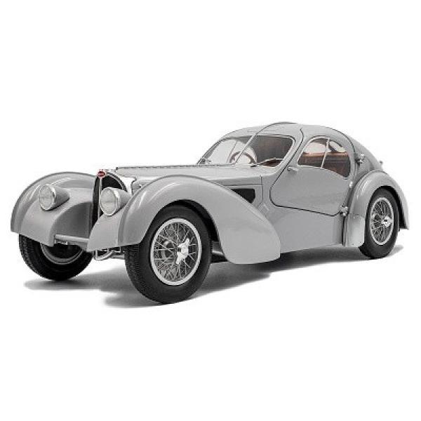 1:18 BUGATTI TYPE 57 SC ATLANTIC 1937 MATNÁ STŘÍBRNÁ