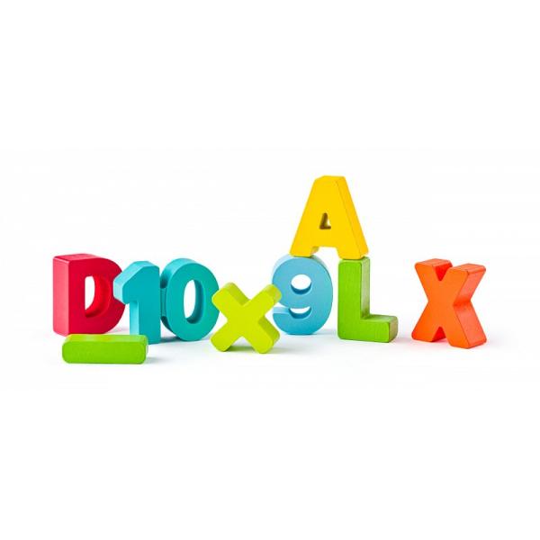 Woody Didaktické prkénko s počítáním, písmeny a číslicemi (obrázek 5)