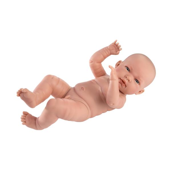 Llorens 84301 NEW BORN CHLAPEK – realistické miminko s celovinylovým tělem – 43 cm