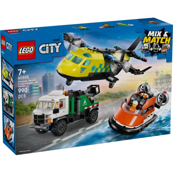 LEGO® City 60505 Remix: Letadlo, servisní vozidlo a vznášedlo (obrázek 3)