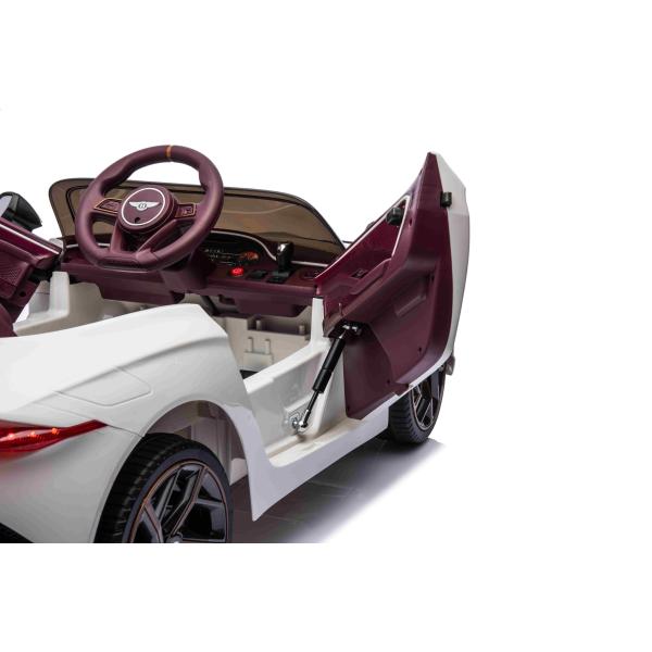Elektrické autíčko Bentley Bacalar 12V, bílé, Dveře otevírající se nahoru, 2.4 GHz dálkové (obrázek 10)