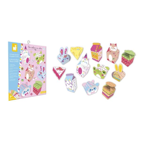 Janod Atelier Mini Kreativní sada Origami papírové krabičky