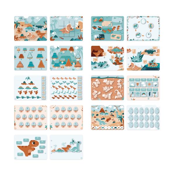 Janod Dino Busy Book interaktivní kniha s aktivitami od 3 let