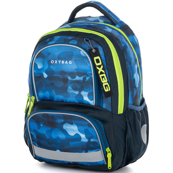 Školský batoh OXY NEXT Camo blue