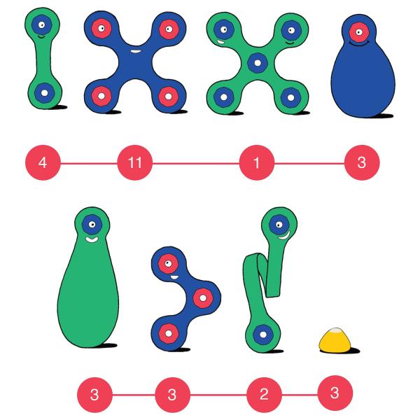CLIXO Crew Blue & Green - magnetická stavebnice 30 kusů (obrázek 3)