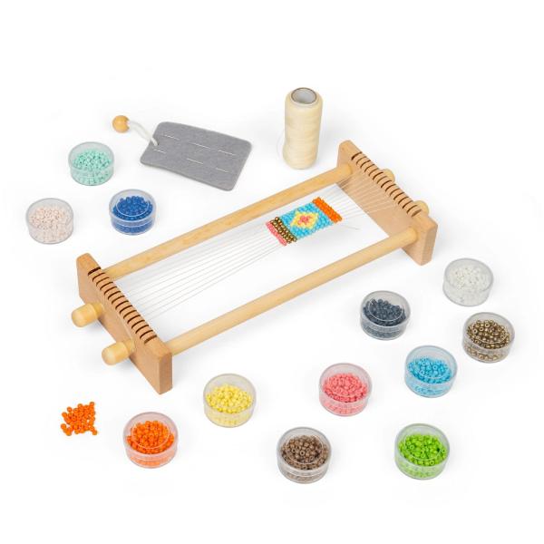 Bigjigs Toys Tkalcovský stav na korálky (obrázek 4)