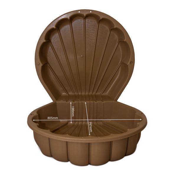 DOLONI ECO Line Dětské pískoviště Shell hnědé (obrázek 5)