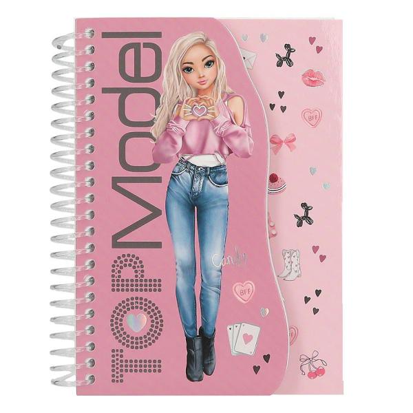 Top Model Spirálový sešit se stránkami pro návrhy