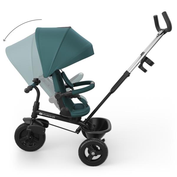 KINDERKRAFT Tříkolka Aston 2 Plus Green, 9m+ (obrázek 6)