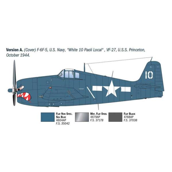 Model Kit letadlo 91213 - F6F-3/5 Hellcat (1:72) (obrázek 4)