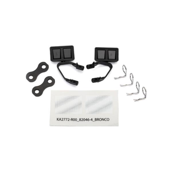 Traxxas spätné zrkadlá čierne (pár)