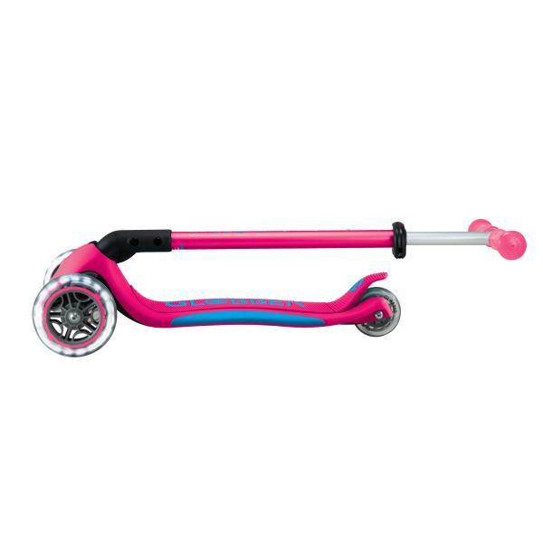 Globber dětská skládací koloběžka Elite Lights Fuchsia (obrázek 11)