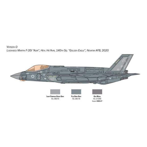 Model Kit letadlo 1464 - F-35A Lightning II (Beast Mode) (1:72) (obrázek 7)