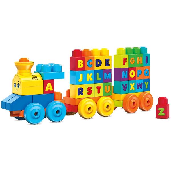 Mattel Mega Bloks Hudební vláček s písmenky FWK22