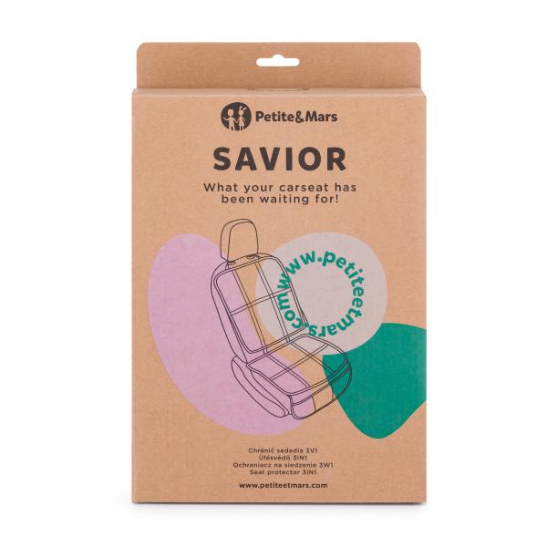 PETITE&MARS Chránič sedáku Savior 3v1 Absolute Black (obrázek 3)