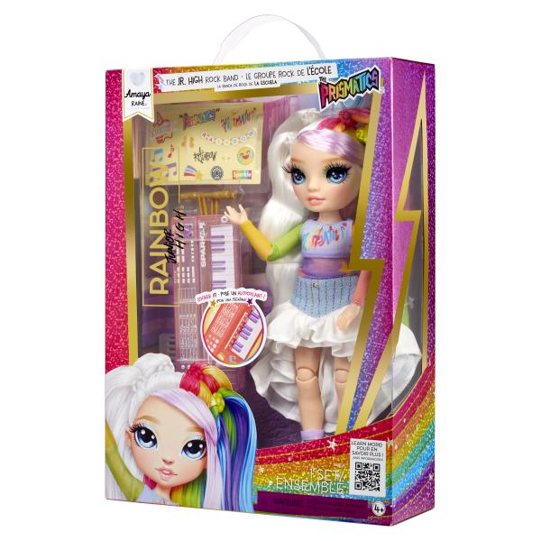 Rainbow High Junior Fashion panenka v rockové kapele - Amaya (obrázek 7)