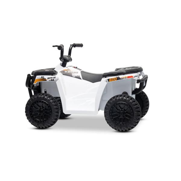 Licencovaná elektrická čtyřkolka Arctic Cat 12V se zadním pohonem, bílá, LED světla, Lít (obrázek 9)