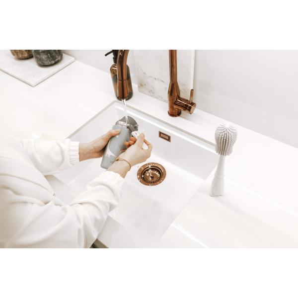 Silikonový kartáč na dětské lahve 3v1, Light Grey