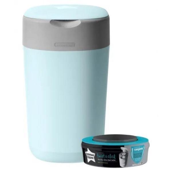 TOMMEE TIPPEE Cubo para pañales Sangenic Twist & Click azul