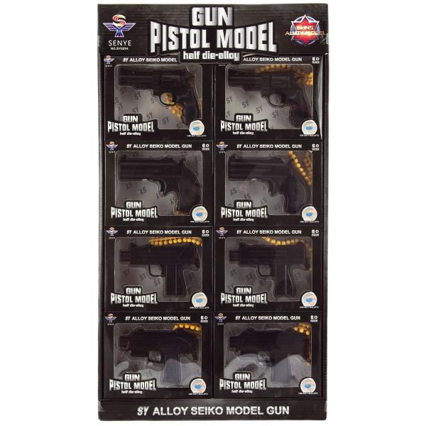 Pistole na měkké kuličky kov/plast 10cm + náboje 28ks (obrázek 3)