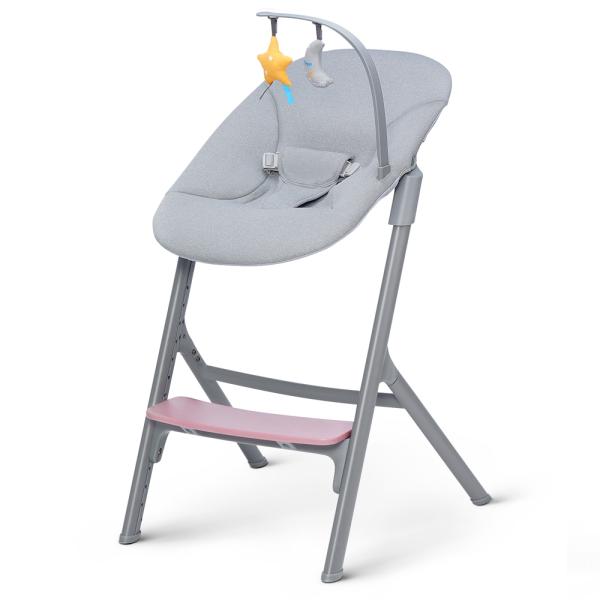 KINDERKRAFT SELECT Set jídelní židlička Livy Aster Pink + lehátko Calmee, Premium (obrázek 7)